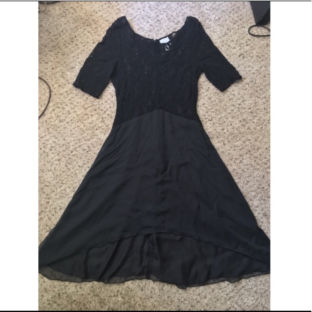 ✨final✨Black dress lace top / chiffon skirt